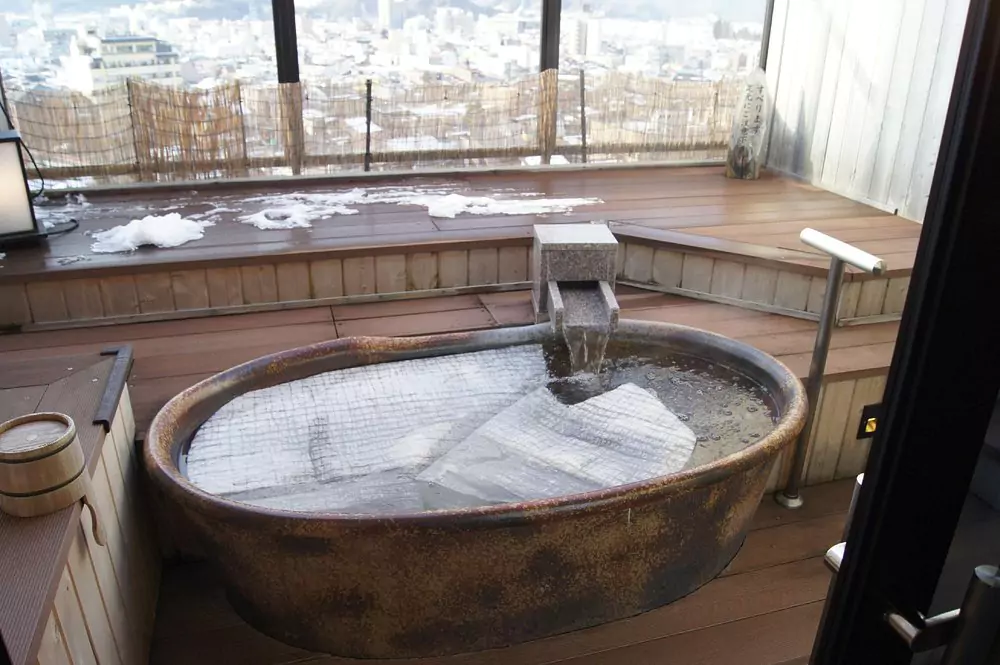 ryokan with private onsen