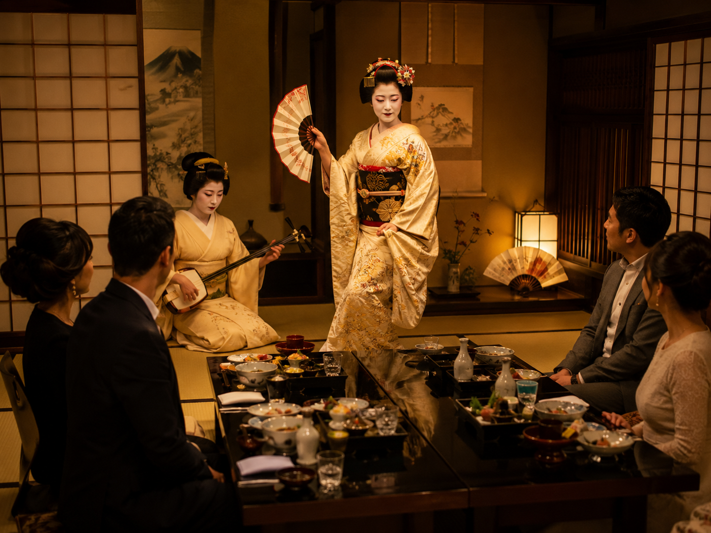The Full Ozashiki Experience — Dinner With Geisha