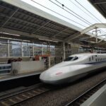 N700 Shinkansen train at Kyoto Station